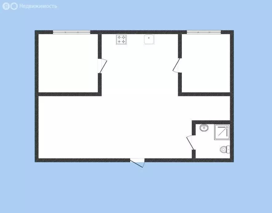 2-комнатная квартира: Адлер, Изумрудная улица, 42 (50 м) - Фото 0