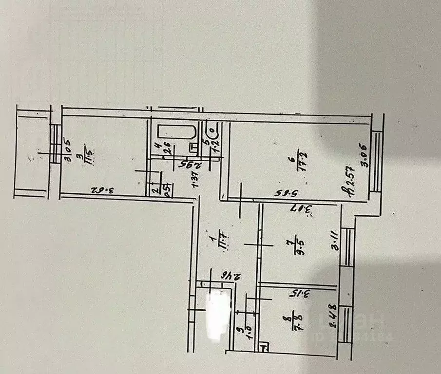 3-к кв. Нижегородская область, Кстово Парковая ул., 7А (69.2 м) - Фото 1