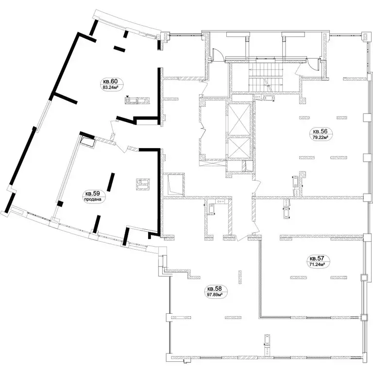 3-к кв. Москва ул. Маршала Рыбалко, 2к4 (91.16 м) - Фото 1