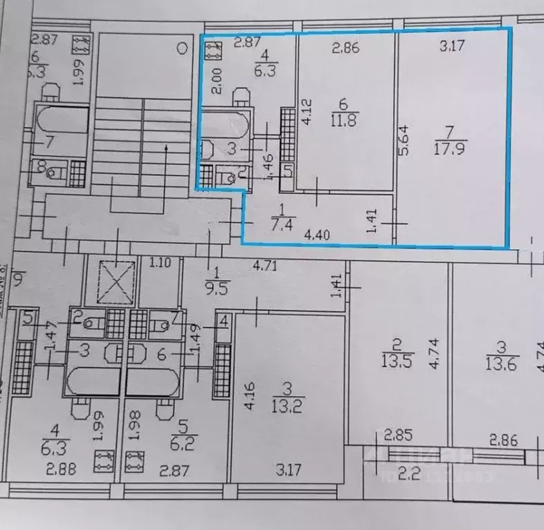 2-к кв. Санкт-Петербург ул. Генерала Симоняка, 8к1 (46.5 м) - Фото 2