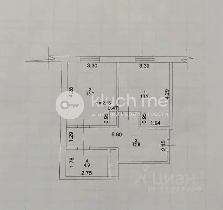 1-к кв. Татарстан, Пестречинский район, Богородское с/пос, д. Куюки ... - Фото 2
