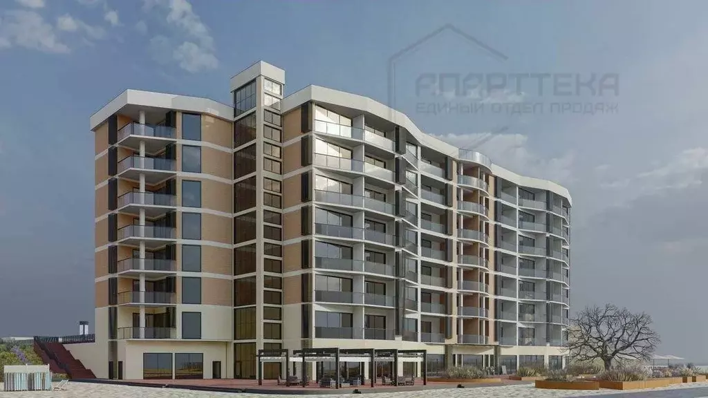 Студия Севастополь ул. Пляж Омега, 39с1 (48.8 м) - Фото 1