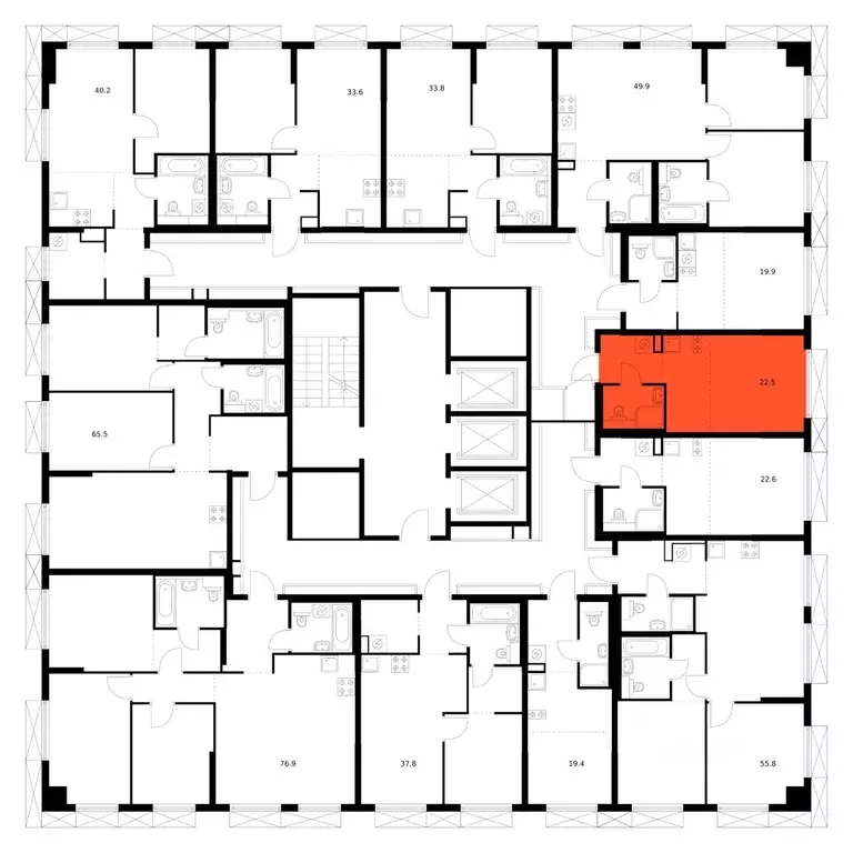 Студия Москва ул. Плеханова, 11Б (22.5 м) - Фото 2