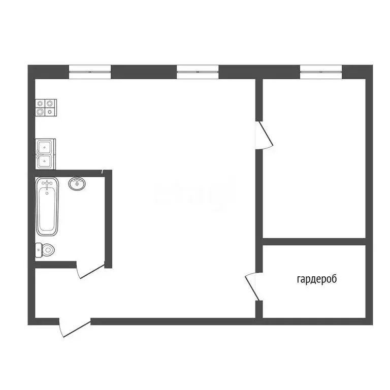 2-комнатная квартира: Тюмень, Холодильная улица, 49 (43.1 м) - Фото 1