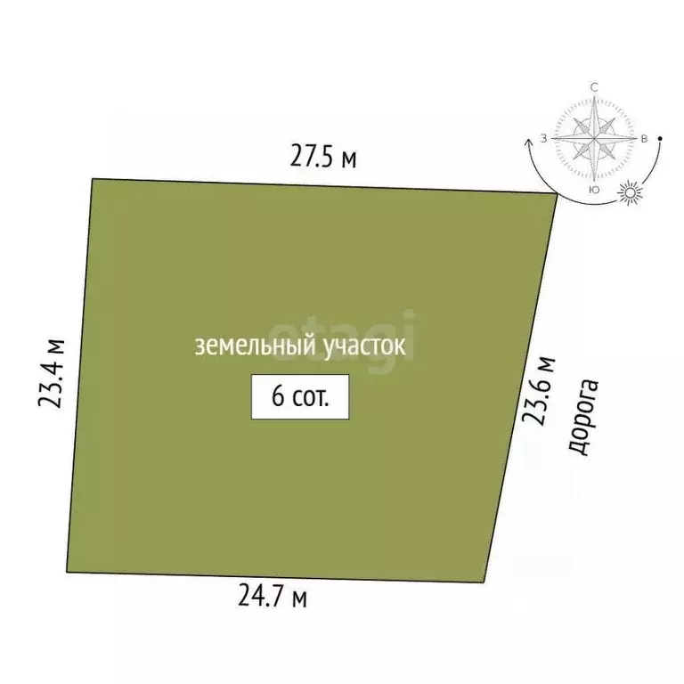 Участок в Крым, Симферопольский район, Урожайновское с/пос, ... - Фото 1