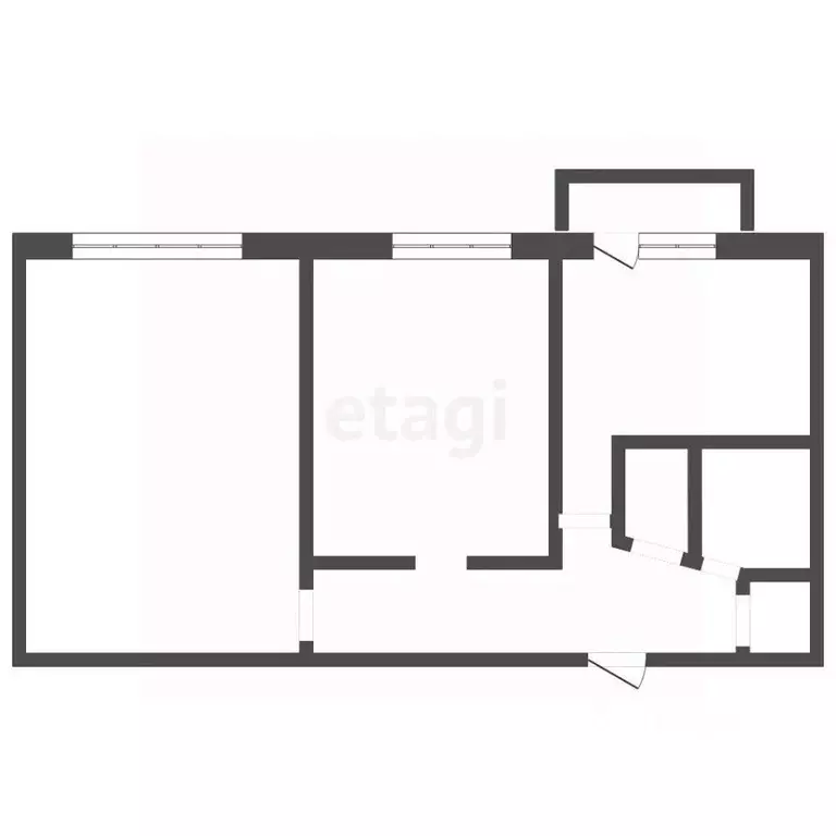 2-к кв. Воронежская область, Воронеж ул. Шишкова, 61 (43.5 м) - Фото 2