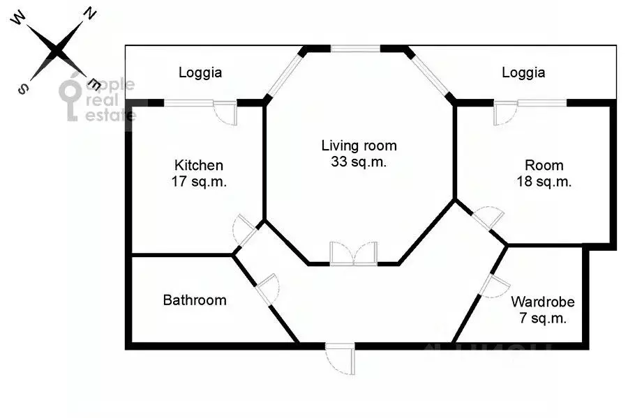 2-к кв. Москва ул. Удальцова, 32к1 (106.0 м) - Фото 1