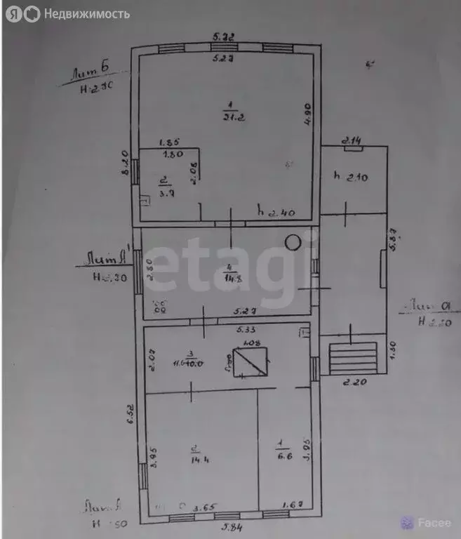 Дом в Тверь, 1-я улица Александра Невского (72.4 м) - Фото 1