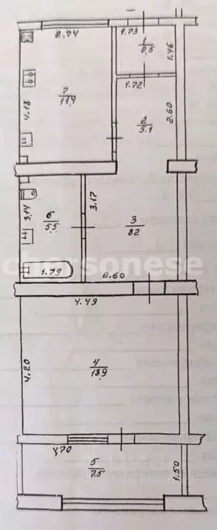 1-к кв. Севастополь просп. Героев Сталинграда, 63 (55.0 м) - Фото 2