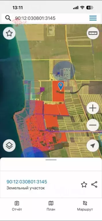 Участок в Крым, Советский район, Чапаевское с/пос, с. Николаевка  (6.0 ... - Фото 1
