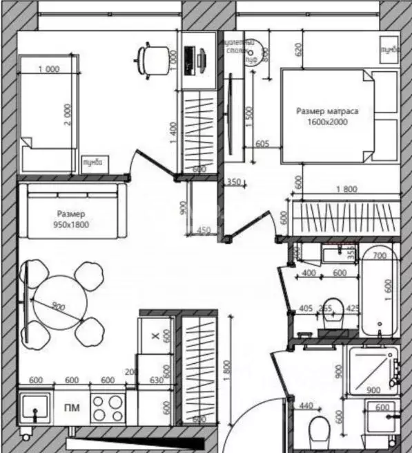 2-к кв. Москва ул. Годовикова, 11к4 (42.8 м) - Фото 1