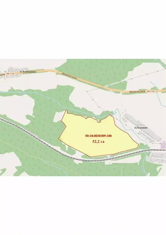 Участок в Московская область, Можайский муниципальный округ, д. ... - Фото 2