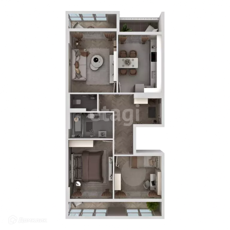 Продаётся 3-к квартира, 72.6 м - Фото 1