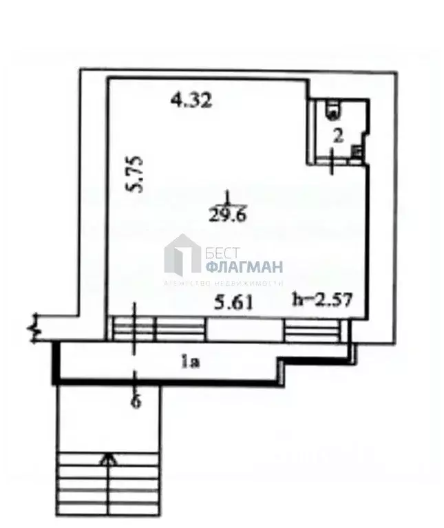 помещение свободного назначения в москва чонгарский бул, 6 (37 м) - Фото 1