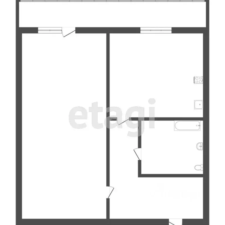 1-к кв. Томская область, Томск ул. Дизайнеров, 11 (34.9 м) - Фото 1