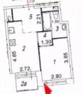 1-к кв. Москва ул. 1-я Ватутинская, 12к2 (33.1 м) - Фото 2