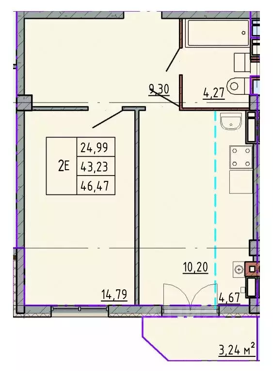 1-к кв. Ростовская область, Шахты ул. Калинина, 10 (46.47 м) - Фото 1