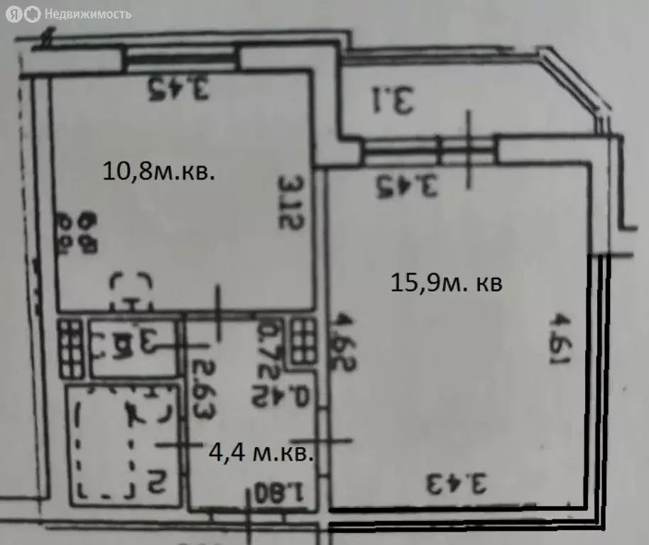 1-комнатная квартира: Санкт-Петербург, Долгоозёрная улица, 33к1 (35 м) - Фото 1