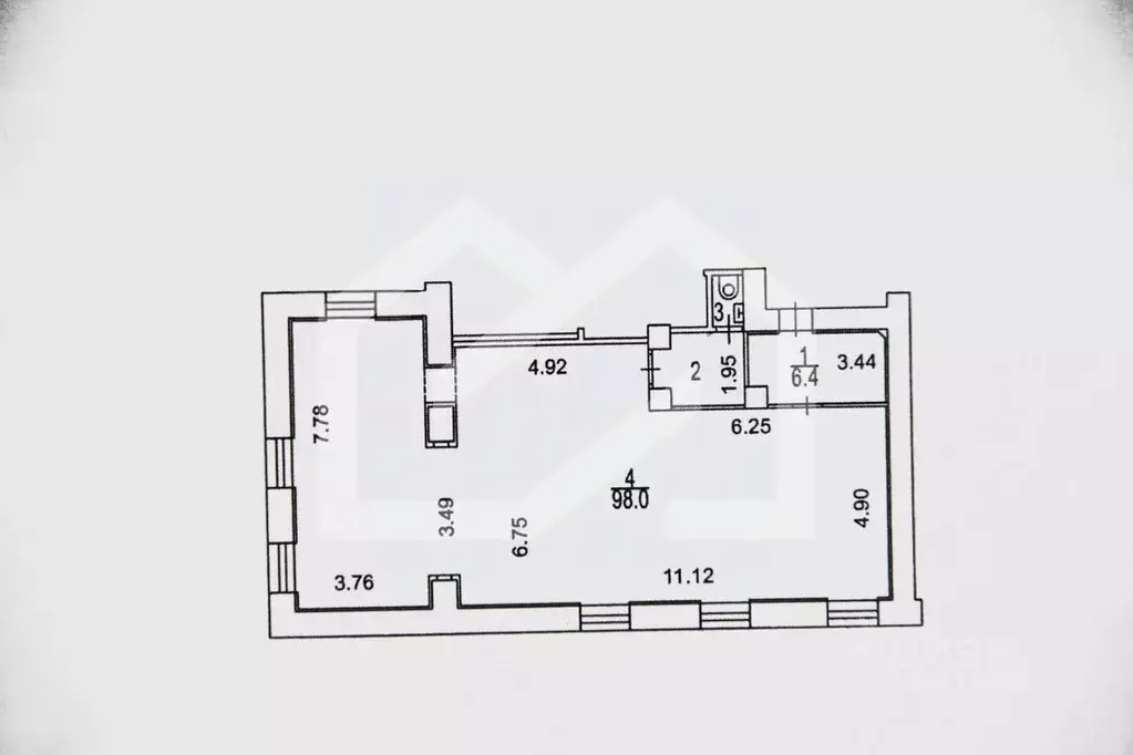 Торговая площадь в Москва Ленинский просп., 11С1 (110 м) - Фото 2