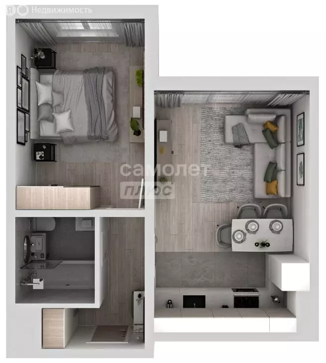 1-комнатная квартира: Курск, улица Энгельса, 10Г (37.9 м) - Фото 1