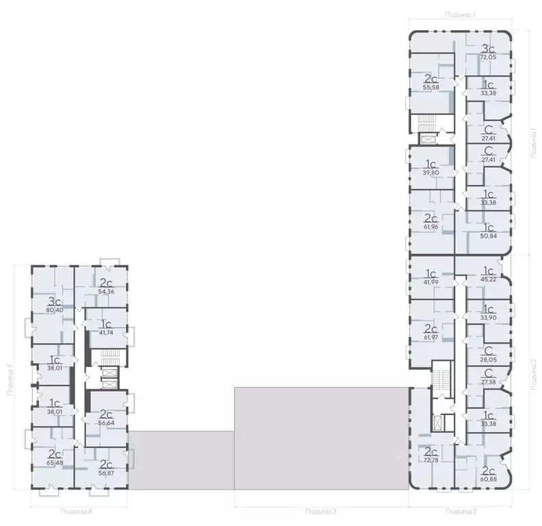 3-к кв. Тюменская область, Тюмень Скандиа.Квартал в Комарово Парк ... - Фото 2