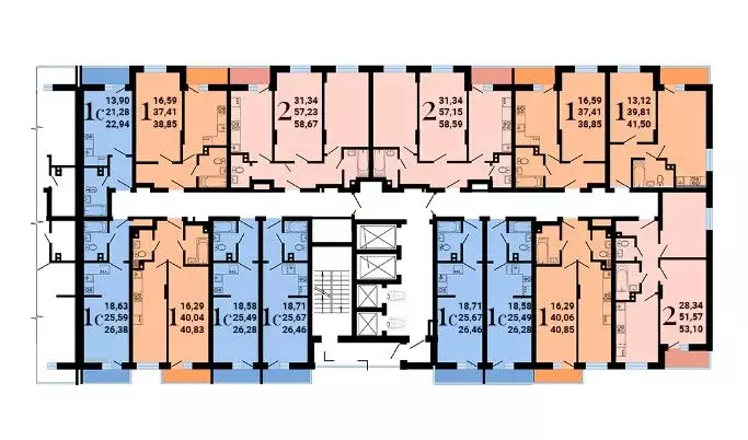 2-к кв. Воронежская область, Воронеж ул. Антонова-Овсеенко, 35С (58.67 ... - Фото 2