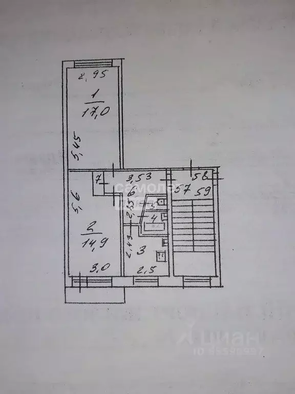 2-к кв. Иркутская область, Иркутск Волгоградская ул., 122 (47.3 м) - Фото 2