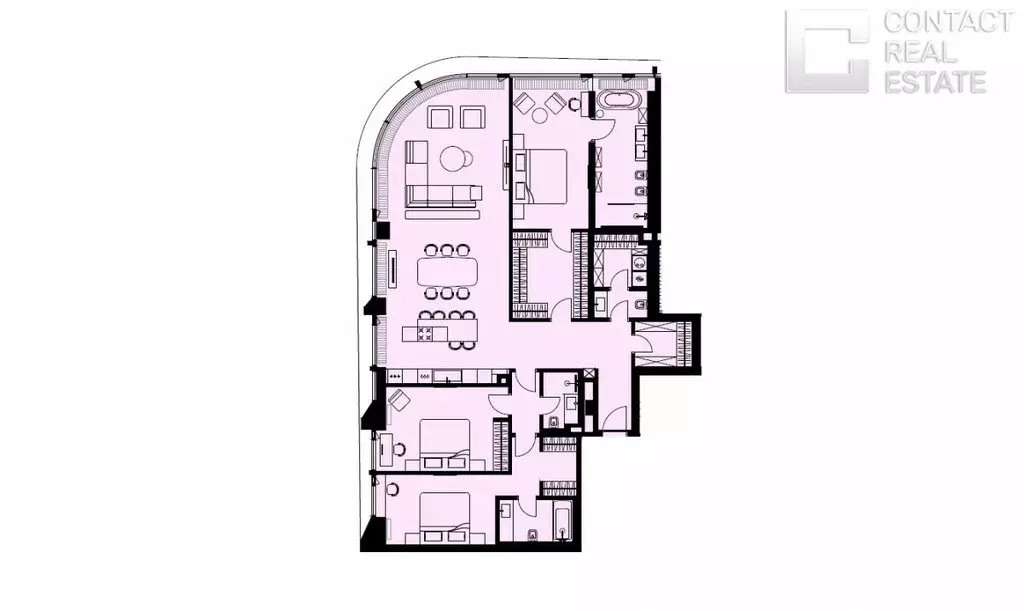 4-комнатная квартира: Москва, улица Братьев Фонченко, 1к2 (179.1 м) - Фото 1