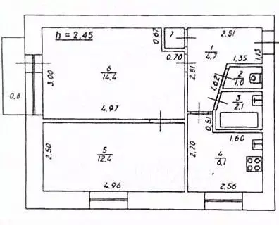 2-к кв. Тверская область, Тверь ул. Горького, 61 (41.1 м) - Фото 2