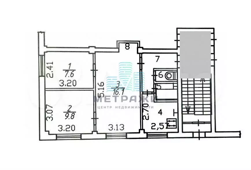 3-к. квартира, 48 м, 1/5 эт. - Фото 0