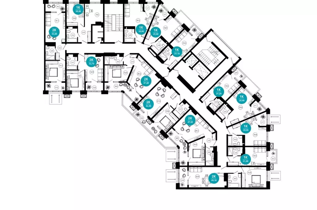 2-к кв. Краснодарский край, Сочи Адлер жилрайон, Курортный Городок ... - Фото 2