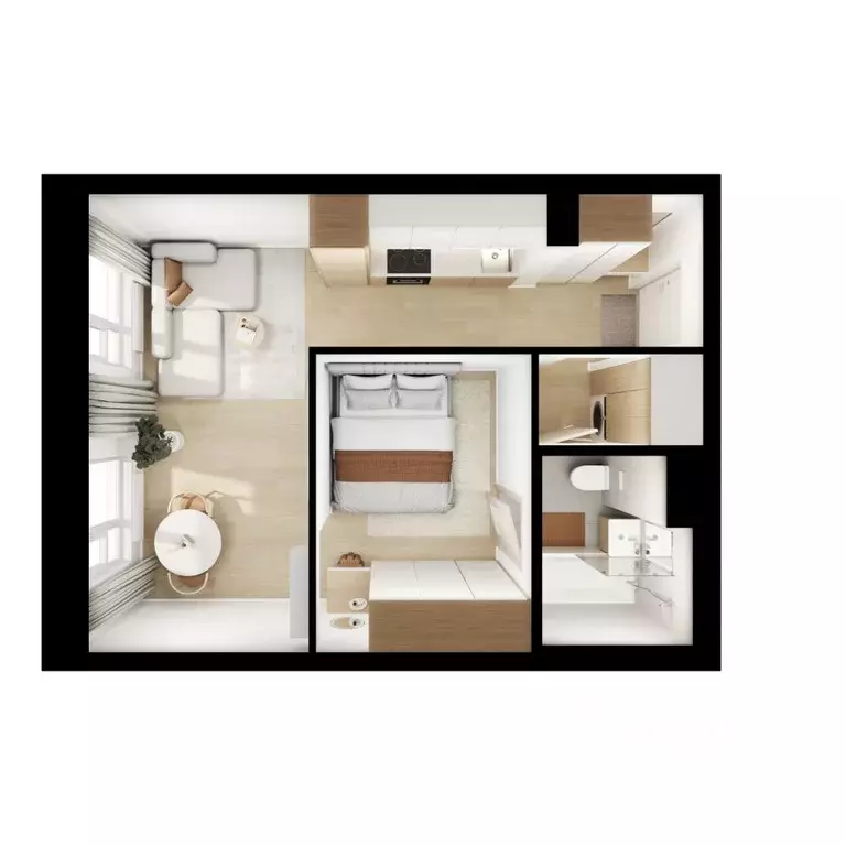 1-к кв. Москва Кавказский Бульвар 51 жилой комплекс, к3.6 (34.3 м) - Фото 1