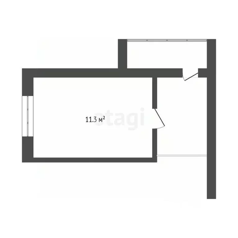 Комната Тюменская область, Тюмень Шаимский проезд, 3 (11.3 м) - Фото 2