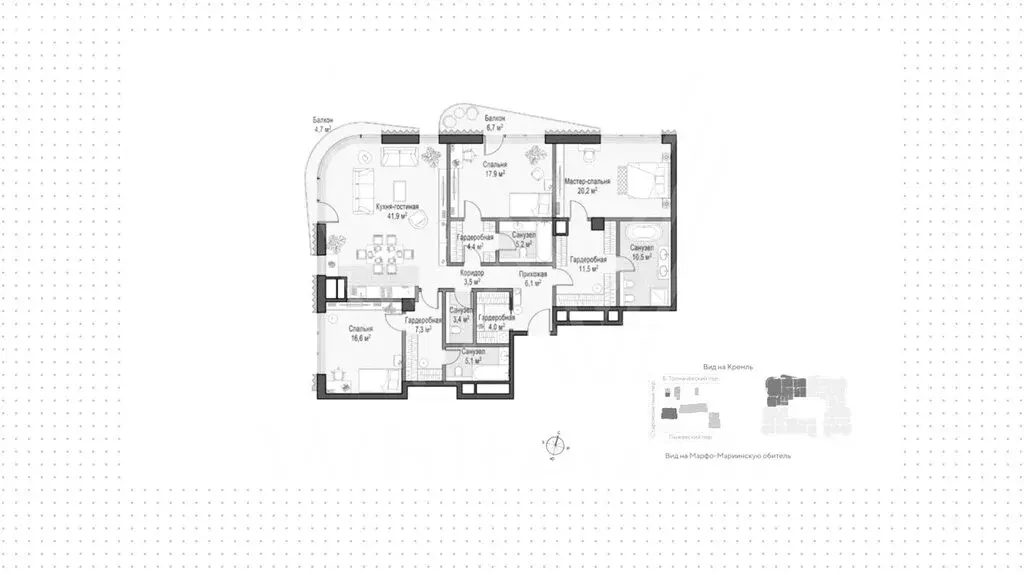 Квартира-студия: Москва, Большой Толмачёвский переулок, 5с1 (167 м) - Фото 1