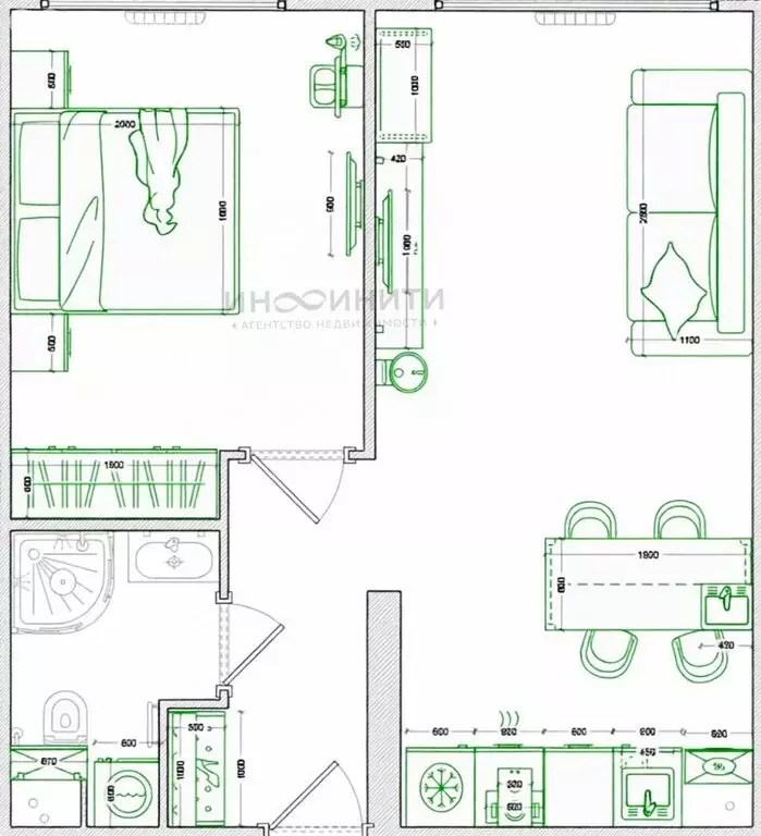 1-комнатная квартира: Москва, бульвар Братьев Весниных, 1 (44.51 м) - Фото 1