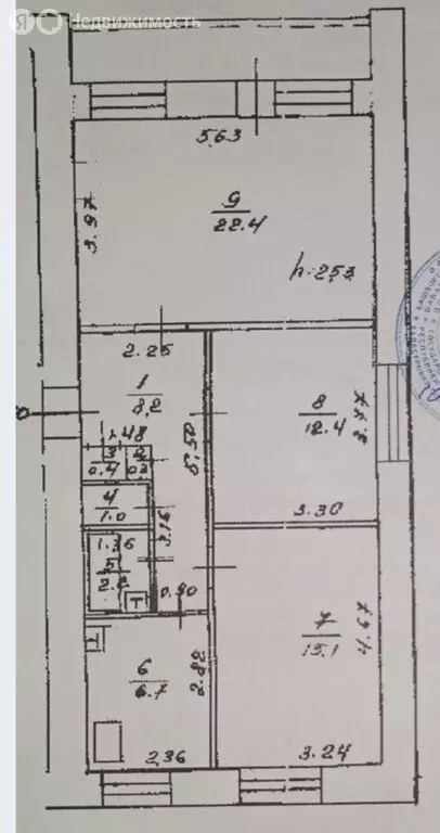 3-комнатная квартира: Уфа, улица Карла Маркса, 65/2 (73 м) - Фото 1