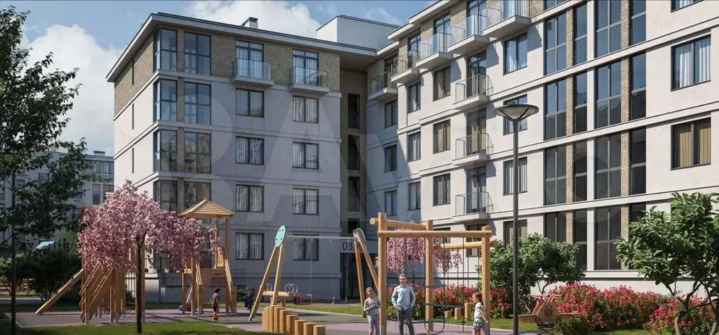 1-к. квартира, 38,1 м, 3/5 эт. - Фото 0