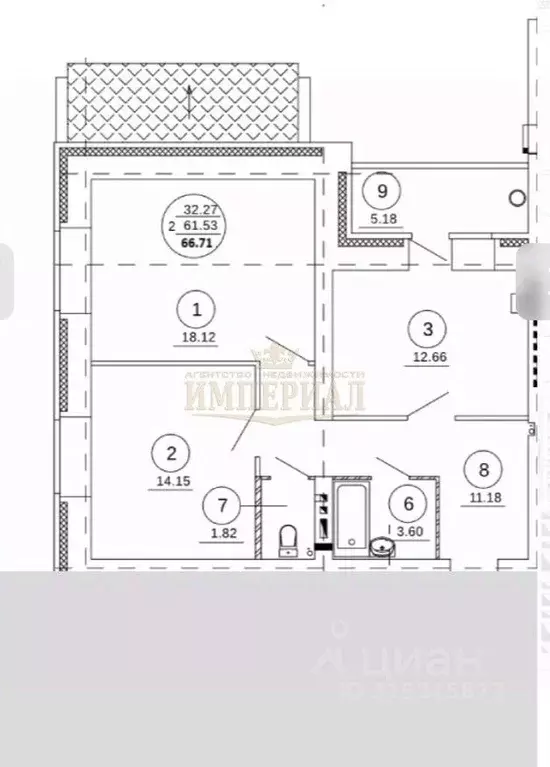 2-к кв. Марий Эл, Йошкар-Ола ул. Карла Либкнехта (66.71 м) - Фото 1