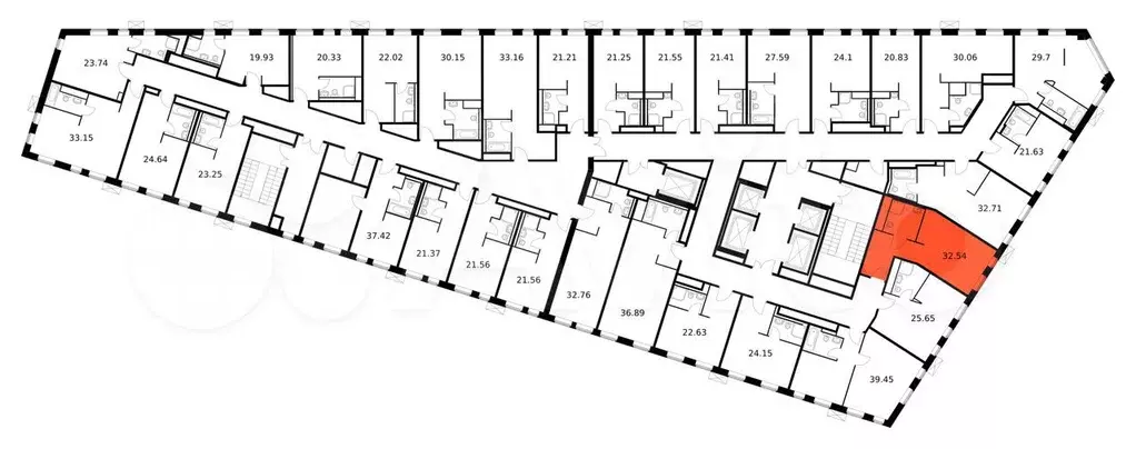 Апартаменты-студия, 32,5 м, 2/15 эт. - Фото 1