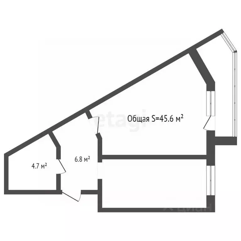 2-к кв. Кемеровская область, Кемерово ул. Дружбы, 27 (45.6 м) - Фото 1