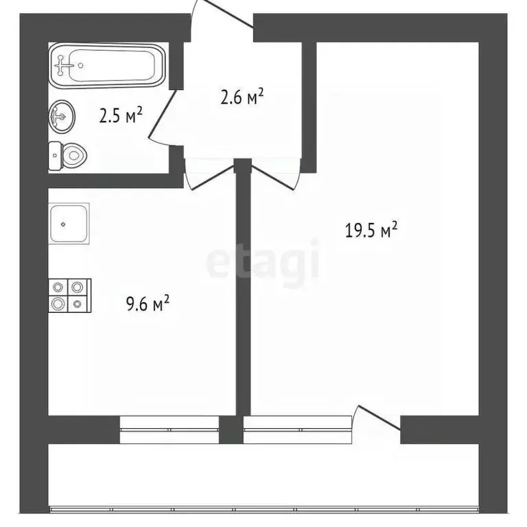 1-к кв. Москва Олонецкая ул., 17 (36.0 м) - Фото 1