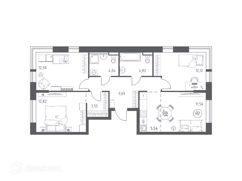 Продаётся 3-к квартира, 77 м - Фото 0