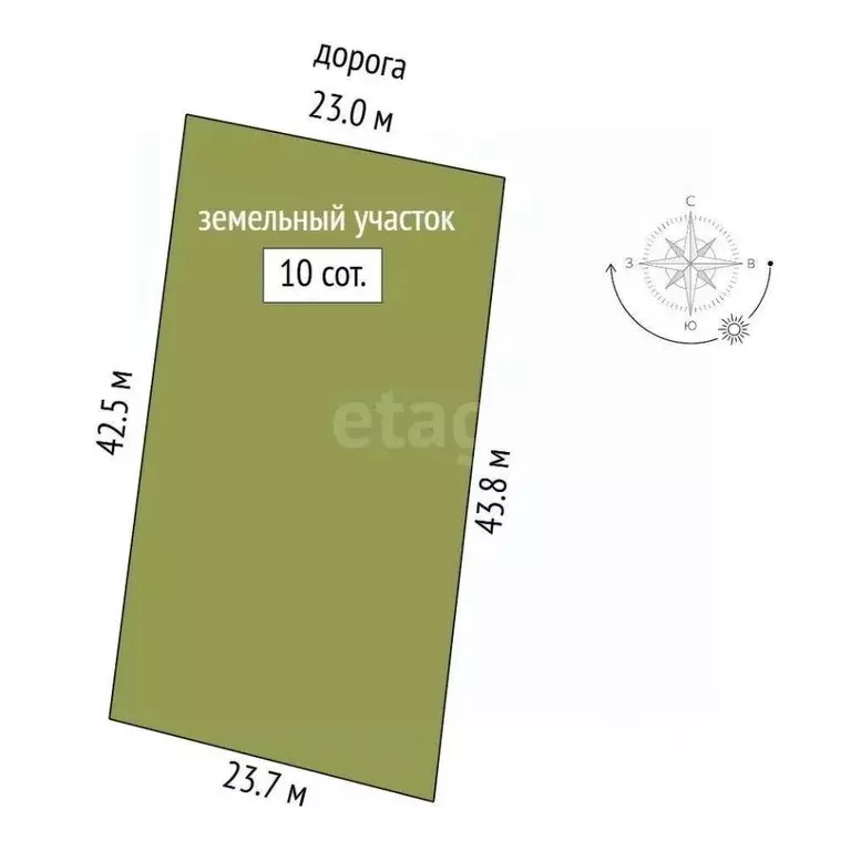 Участок в Ростовская область, Аксай ул. Звездная (10.0 сот.) - Фото 1