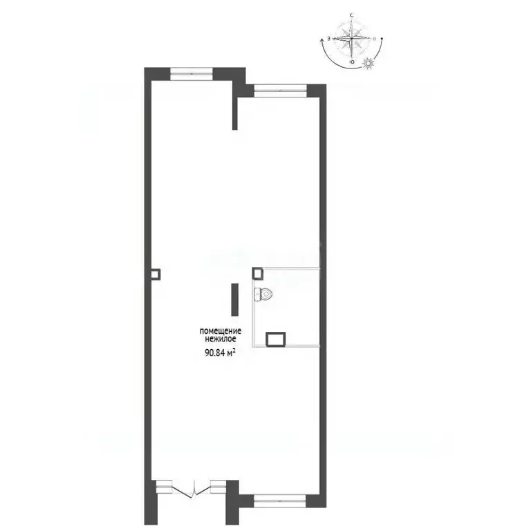 Помещение свободного назначения в Тюменская область, Тюмень ул. ... - Фото 1