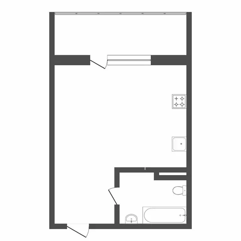 Квартира-студия: Тюмень, Интернациональная улица, 199к3 (31 м) - Фото 2