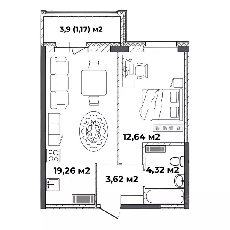 1-к кв. Ярославская область, Ярославль ул. Старая Костромская, 4 ... - Фото 0