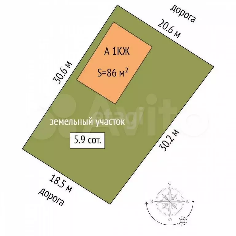 Дача 110 м на участке 6 сот. - Фото 1