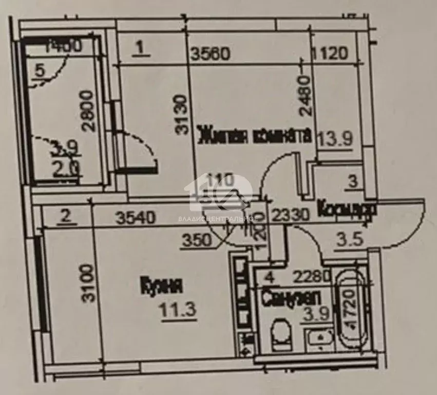 1-к кв. Новосибирская область, Новосибирск Тайгинская ул., 39 (36.5 м) - Фото 2