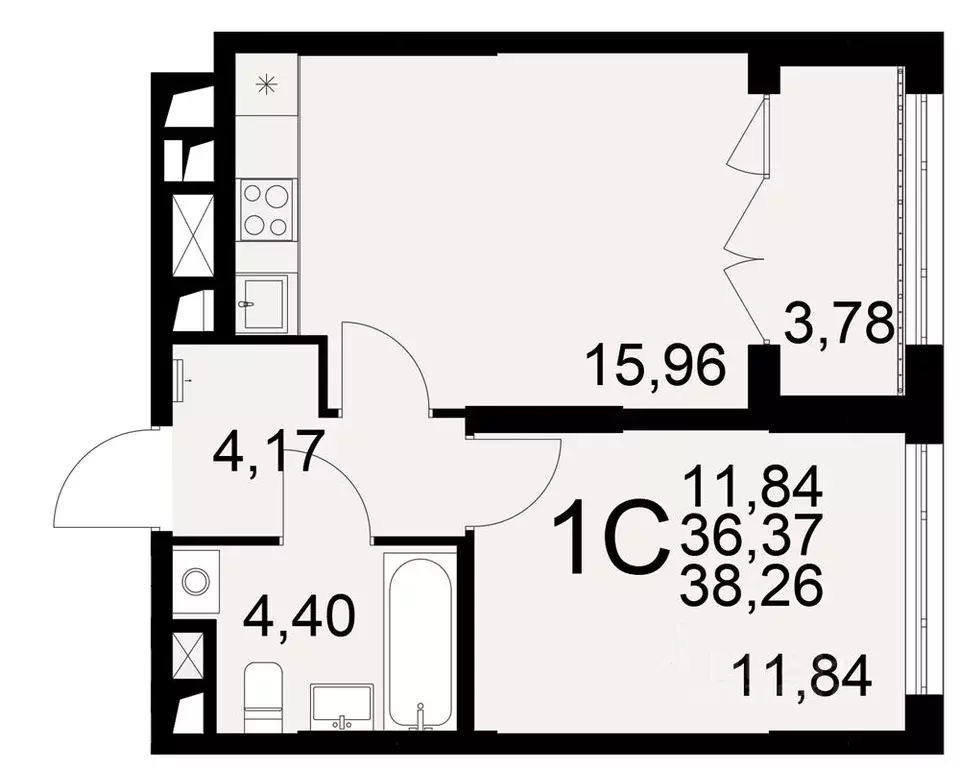 1-к кв. Рязанская область, Рязань Братиславский мкр, Вместе жилой ... - Фото 1