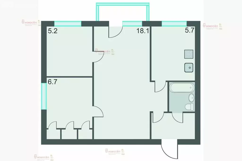 3-комнатная квартира: Екатеринбург, Гурзуфская улица, 15 (42 м) - Фото 0
